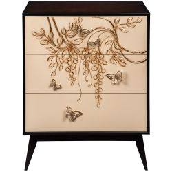 Ручка мебельная Бабочки 110 Айвори