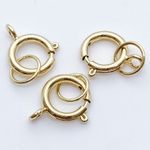 Замок шпрингельный, цвет золото, размер 11 мм, цена за 1 шт