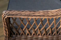 "Дольче" обеденная группа из искусственного ротанга, цвет коричневый