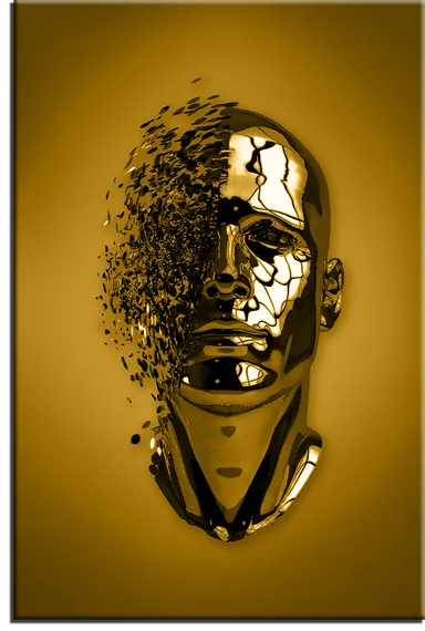 Постер "Металлическое лицо"