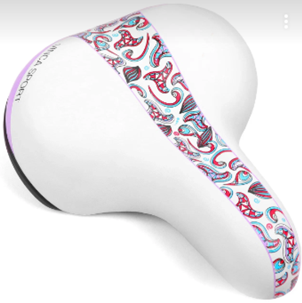 Седло комфортное, 250*200мм, белое, Vinca Sport VS 129 white