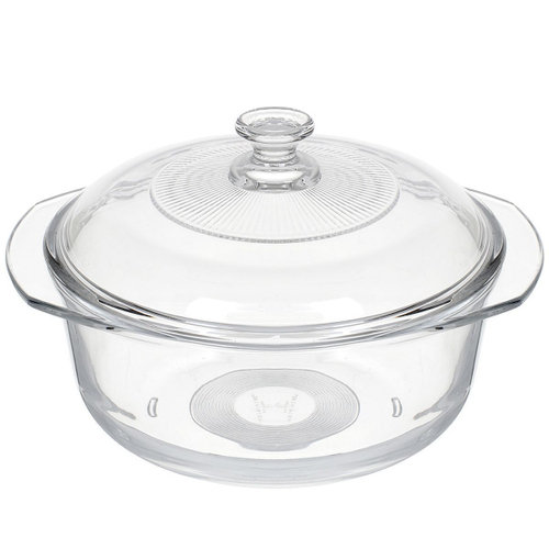 Кастрюля для микроволновой печи стекло, 0.9 л, с крыш, Тренд, GB13GH79197 JW202-3