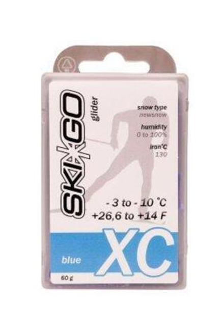 Парафин SKIGO XC (-3-10 C), Blu 60 g (новый снег) арт. 64230