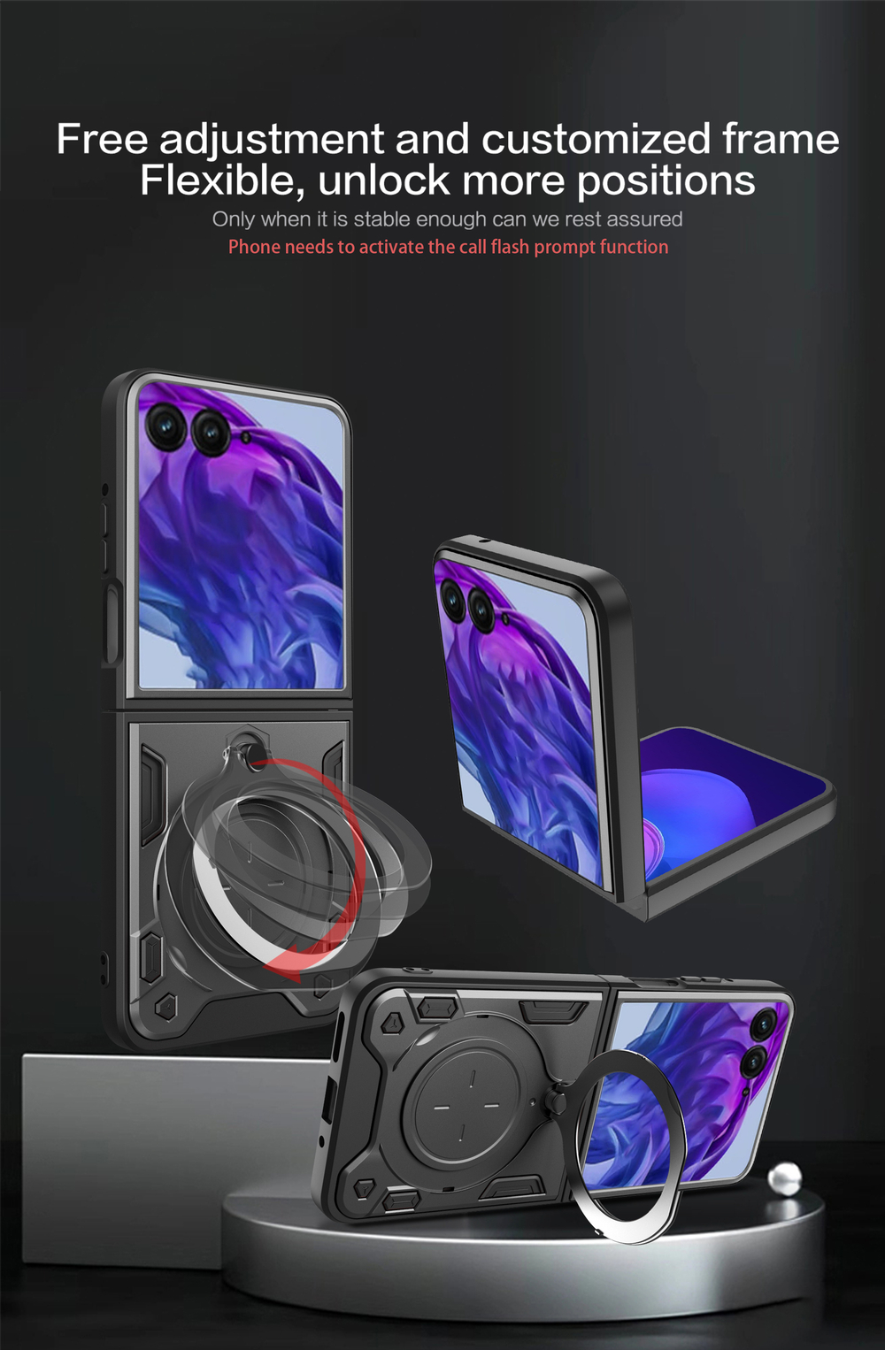 Чехол с кольцом Big Ring Case Moto Razr 50 Ultra