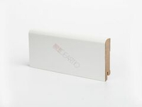 Плинтус напольный белый U102 80 мм МДФ 80x16x2050