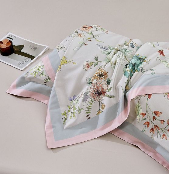 Постельное белье Asabella 2361 фланель, тенсел с хлопком