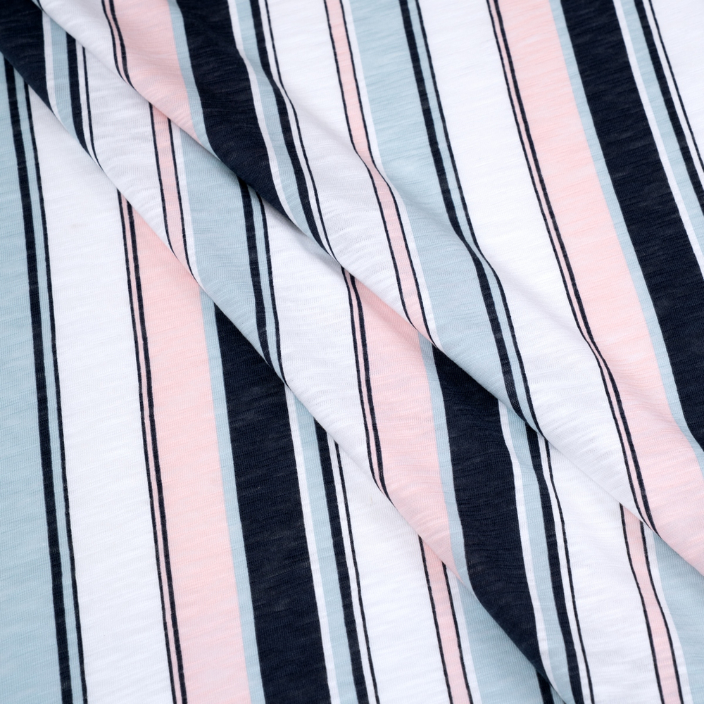 Флам с рисунком, 100% хлопок, 165 гр/м2, белый/т.синий (20176)