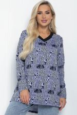 Блуза Фауна (синяя) Б11036 LT Collection