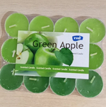 Набор ароматических свечей Selja, 12 свечей, парафин/ароматизатор зеленое яблоко