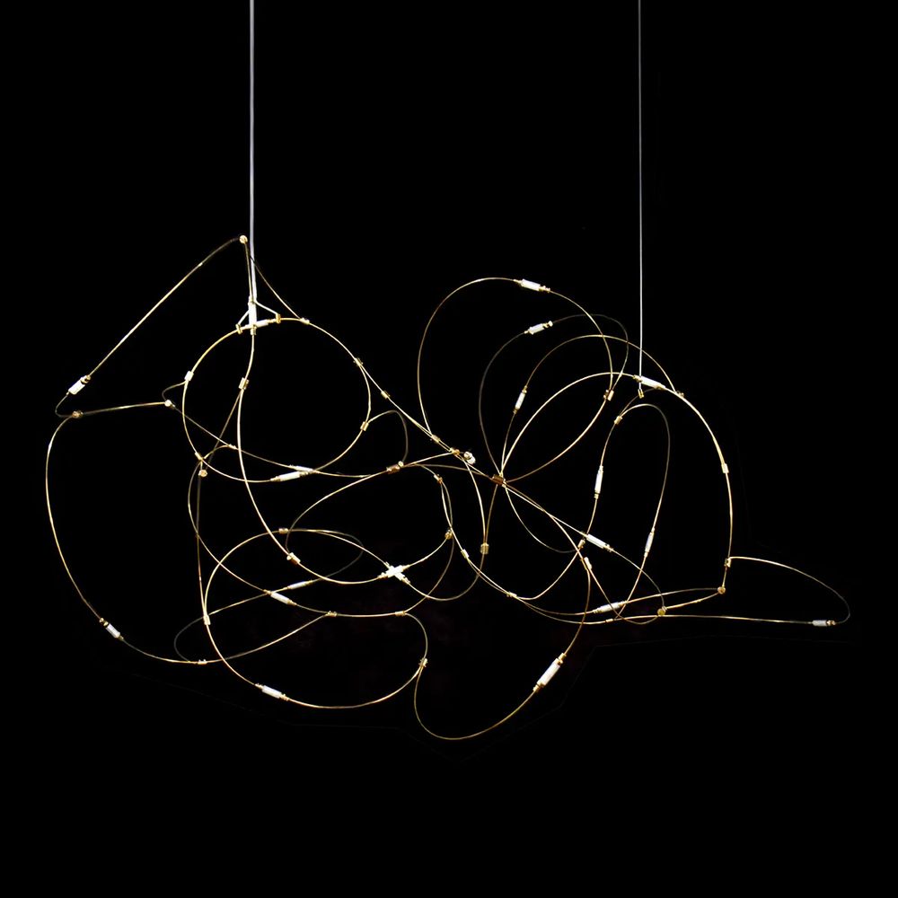 Подвесной светильник 10154P/L1500 gold