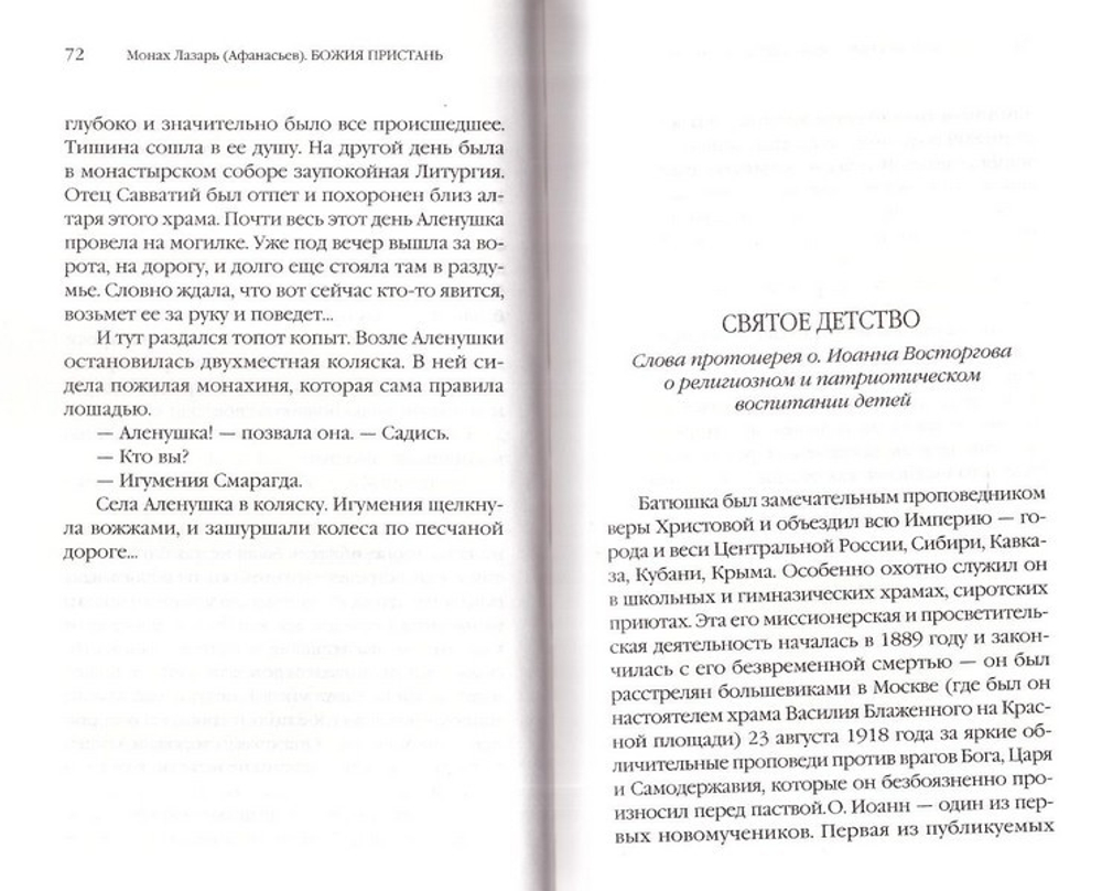 Божия пристань. Монах Лазарь (Афанасьев)