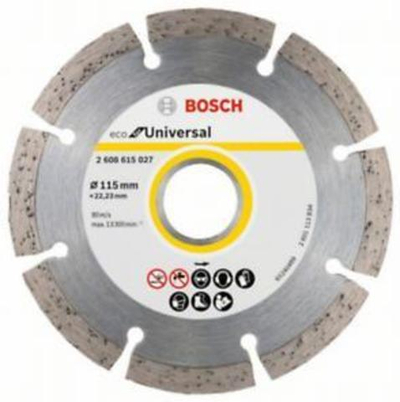 Круг алмазный 115х22,23 мм BOSCH ECO Univiversal 2608615027