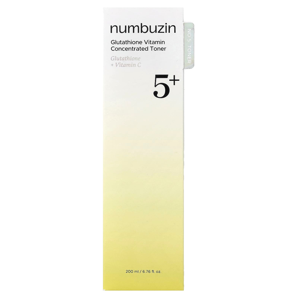 Numbuzin, No.5, концентрированный тонер с глутатионом и витамином, 200 мл (6,76 жидк. унции)