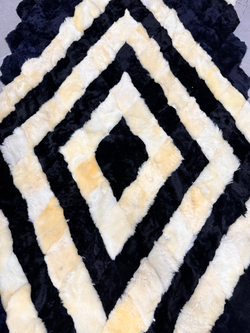 Меховой Коврик прикроватный накидка на кресло из овчины