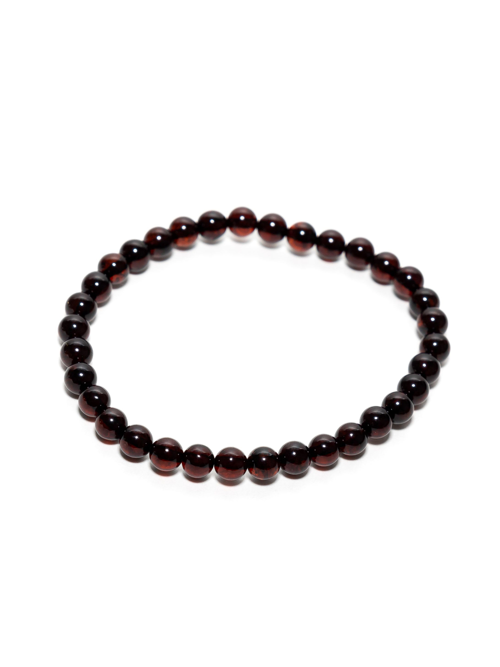 Браслет из цельного калининградского янтаря 5 мм