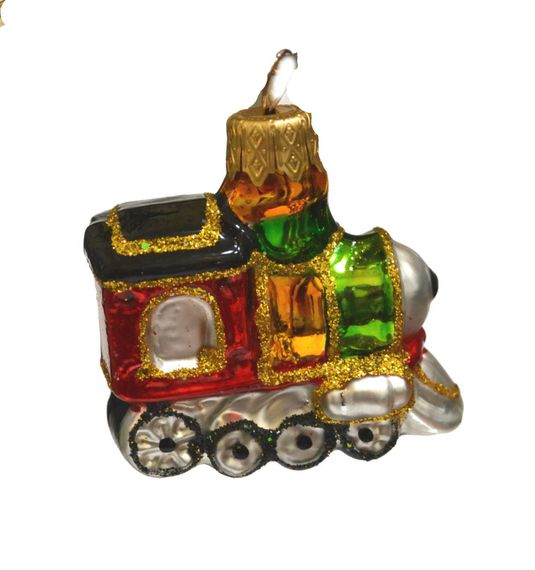 Елочное украшение Паровозик мини h-60 мм, в подарочной упаковке, Батик (ФУ-038/17)