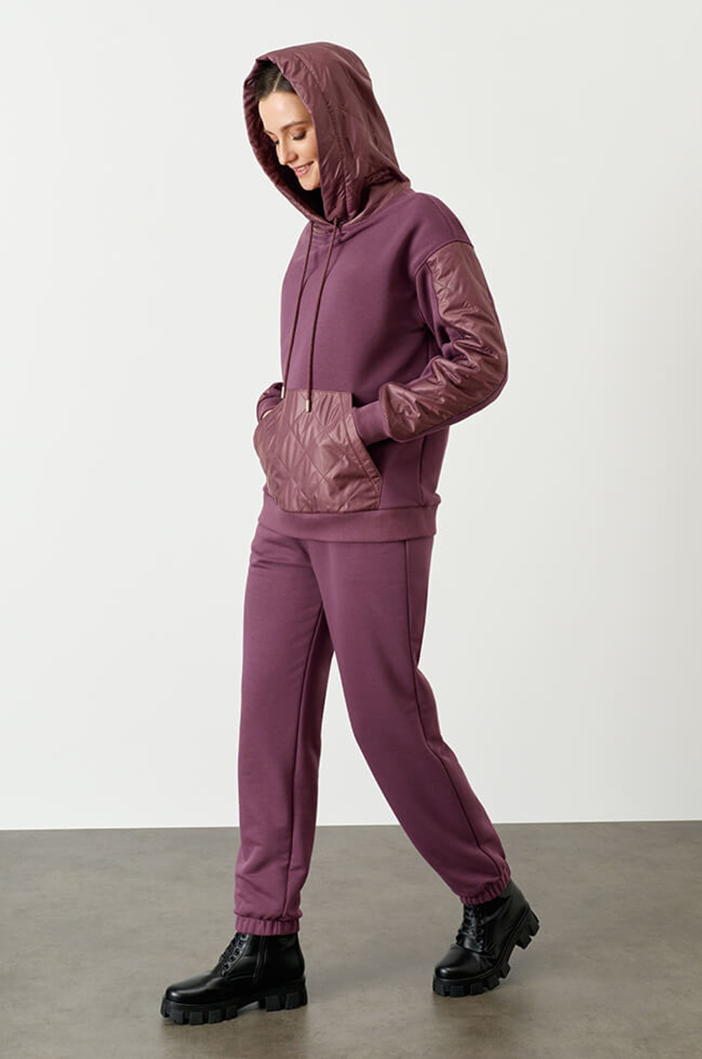 22719 Джемпер женский (пепельно-бордовый)