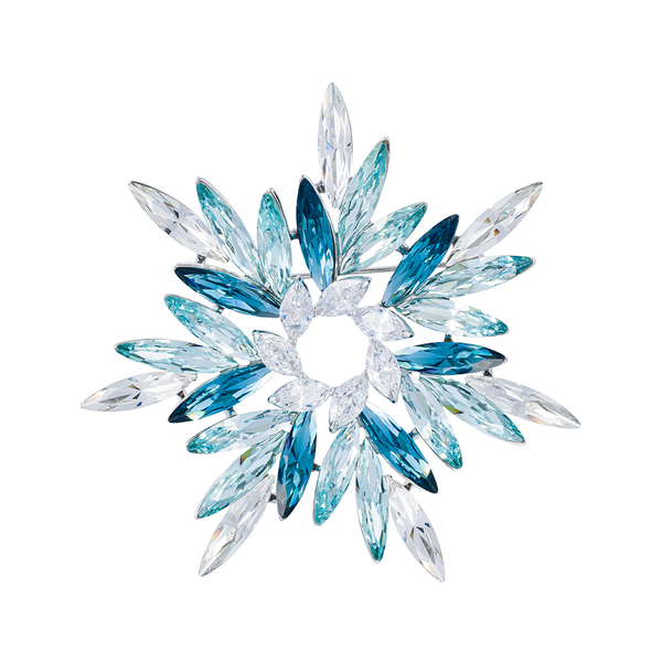 Брошь Fiore Luna ОРЕОЛ Zircon Crystal XR14406 BL/S