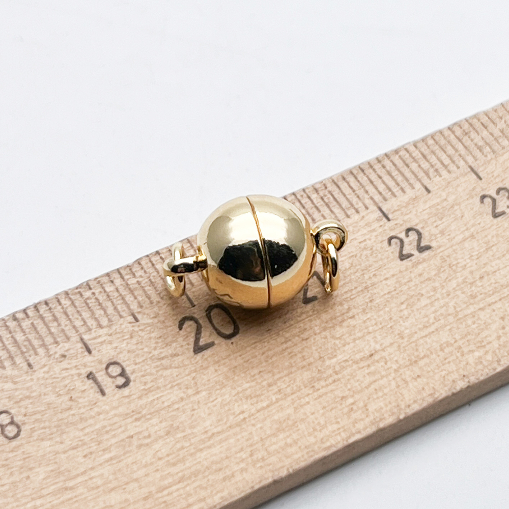 Замок магнитный, цвет золото, размер 16*9,5 мм, цена за 1 шт