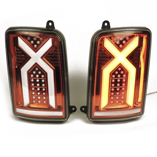 Задние фонари Нива 4х4/Легенд. 'Х-стиль' с бегущим повторителем поворота (красные)