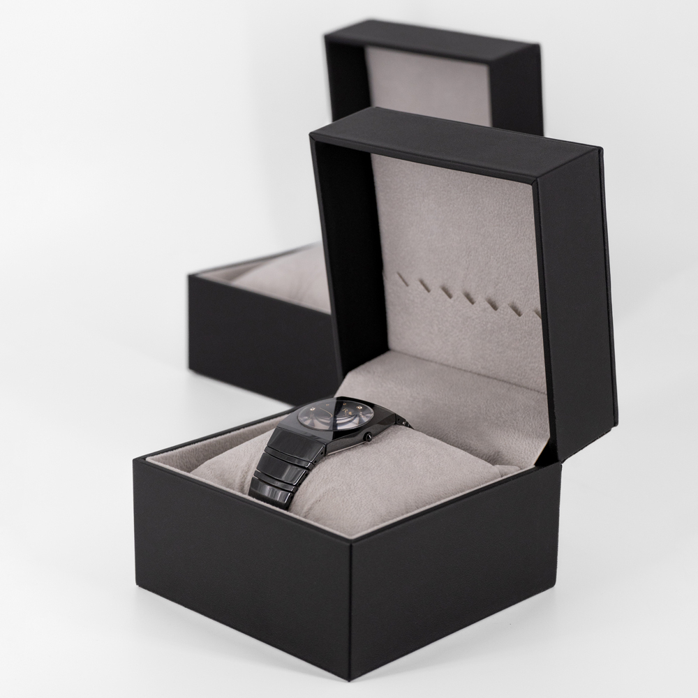 Футляр с искусственной кожей для подарочного оформления часов