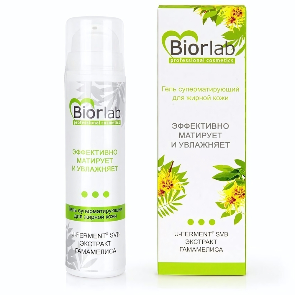 Суперматирующий гель для жирной кожи BiorLab - 50 гр.