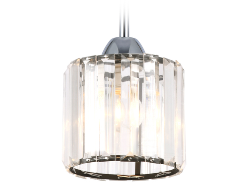 Подвесной светильник с хрусталем TR5894 BK/CL черный/прозрачный E14 max 40W D135*890