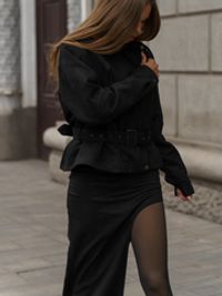 Юбка с разрезом Suede
