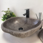 Раковина из речного камня RS63403 (53*43*15) 0123