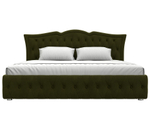 Кровать интерьерная Герда 200, Зеленый, Микровельвет, 108400
