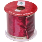 Лента для декорирования «Мгновение» 6,3 см, 2,7 м, Темный рубин