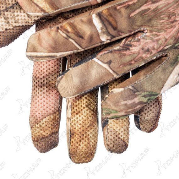 Перчатки Helios трикотажные КМФ лес р. XL