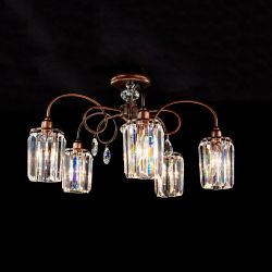 Citilux Синди CL330153 Люстра хрустальная Коричневая