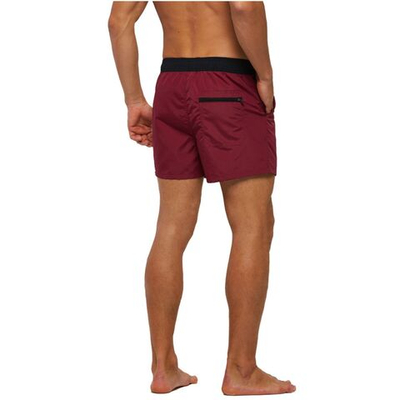Бордовые пляжные мужские шорты (Размер: 4X) (Цвет: бордовый)