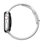 Спортивный ремешок Nomad Sport Slim Band для Apple Watch 44, 45, 46 мм и Ultra 2–3 Водостойкий ремешок из фторэластомера с застёжкой pin-and-tuck из нержавеющей стали. На запястье обхватом 160–193 мм (160–195 мм — с Apple Watch Ultra)
