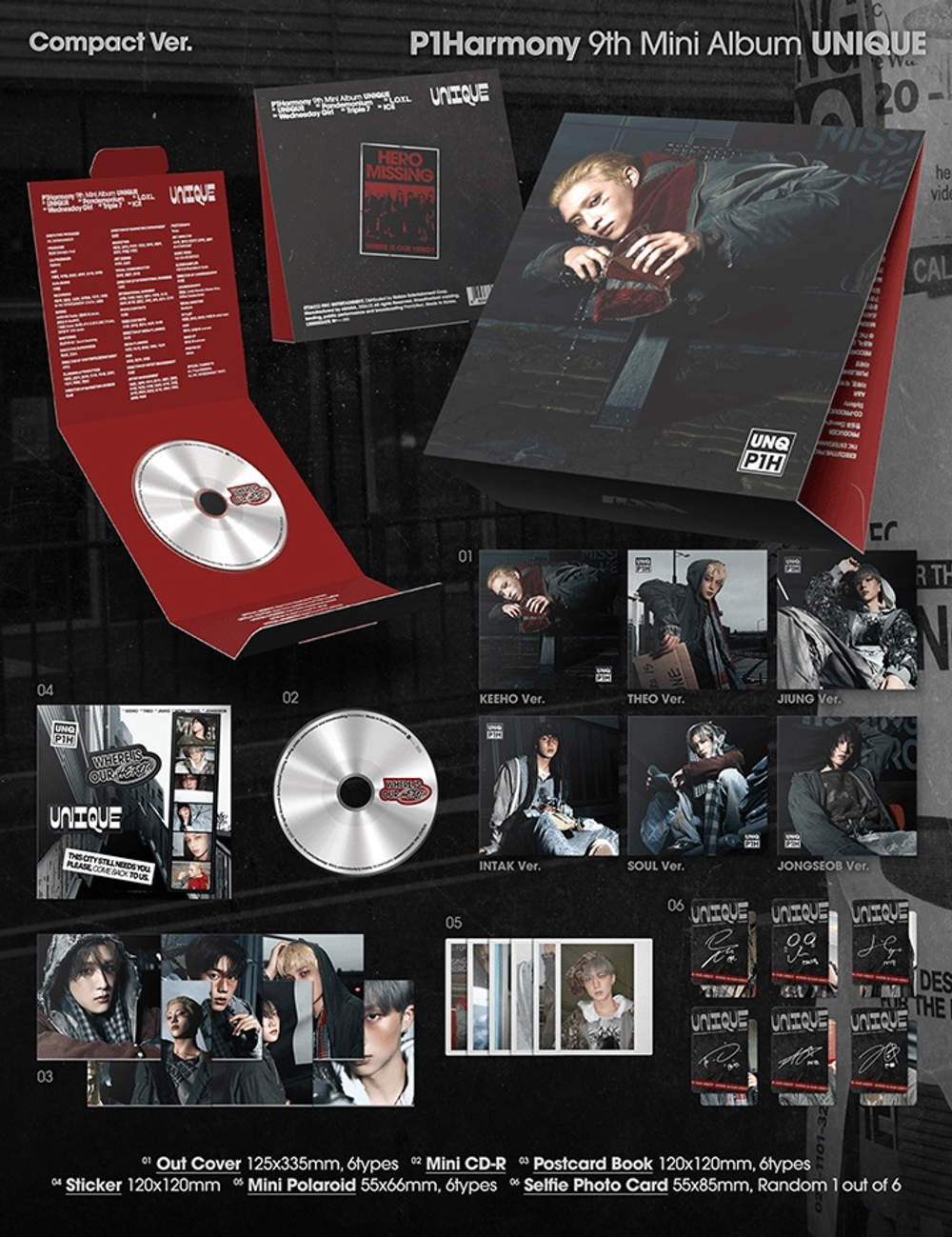 Альбом P1Harmony - UNIQUE (COMPACT Ver.) (подарок от WEVERSE SHOP)