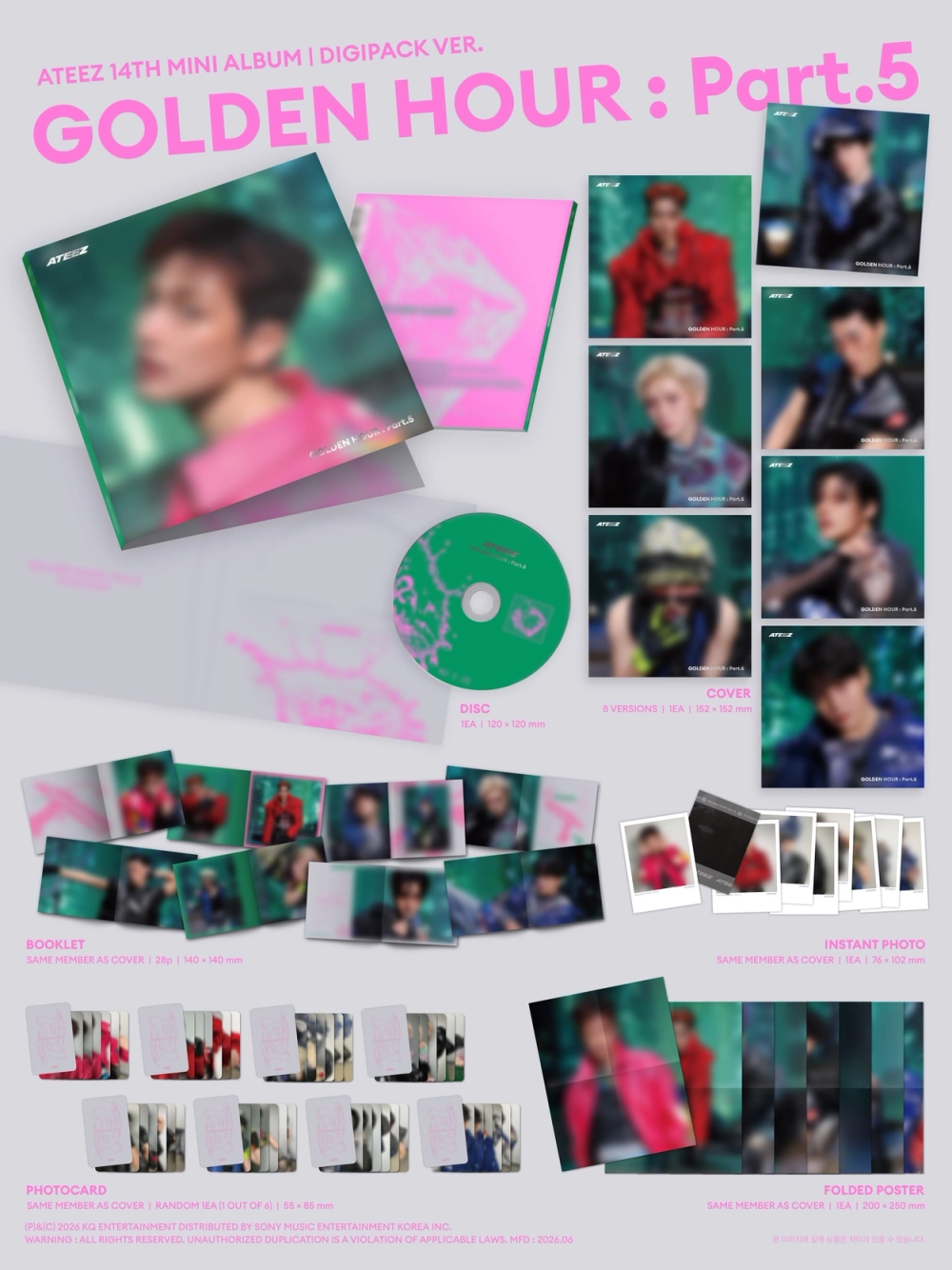 Альбом ATEEZ - GOLDEN HOUR : Part.5 [DIGIPACK VER.]