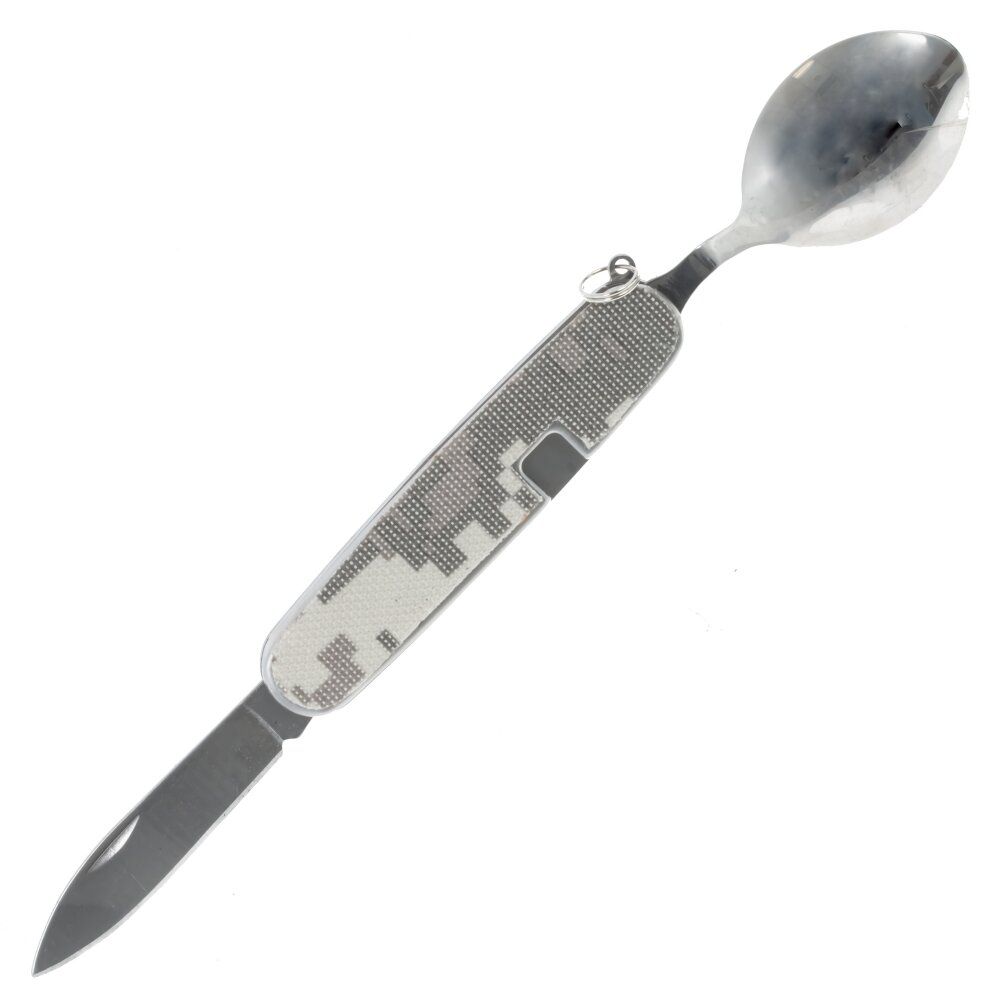 GAEM Набор из 5-ти предм.: фляжка 250 мл, 2 стопки 50 мл, вилка, ложка, L21,5 W17 H4 см