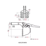 Зажим механический с горизонтальной ручкой GH-225-DSM, усилие 227 кг GH-225-DSM