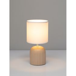 Настольная лампа Rivoli May 7548-502 1 х Е14 40 Вт керамика бежевая с абажуром | Настольные лампы Rivoli