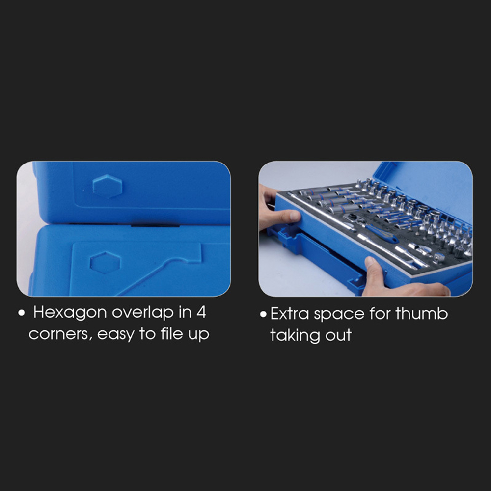 KING TONY (820002) Кейс для ложемента №10 (140х375 мм)