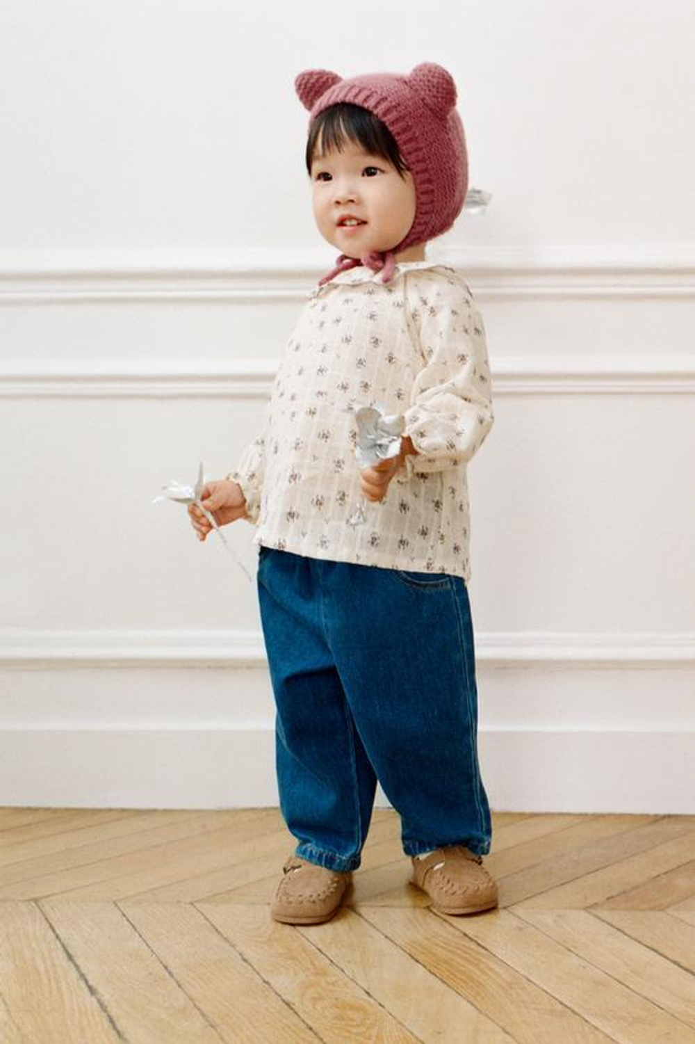 ZARA РУБАШКА С ЦВЕТОЧНОЙ ВЫШИВКОЙ, ЭКРЮ