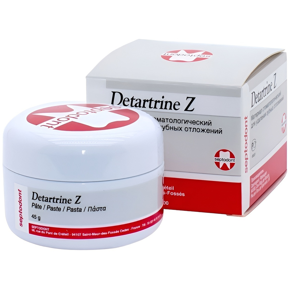 Detartrine Z (45гр.) Детартрин Z, полировочная паста с цирконием для снятия зубных отложений