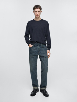 Massimo Dutti Джинсы с кромкой, средне-синий