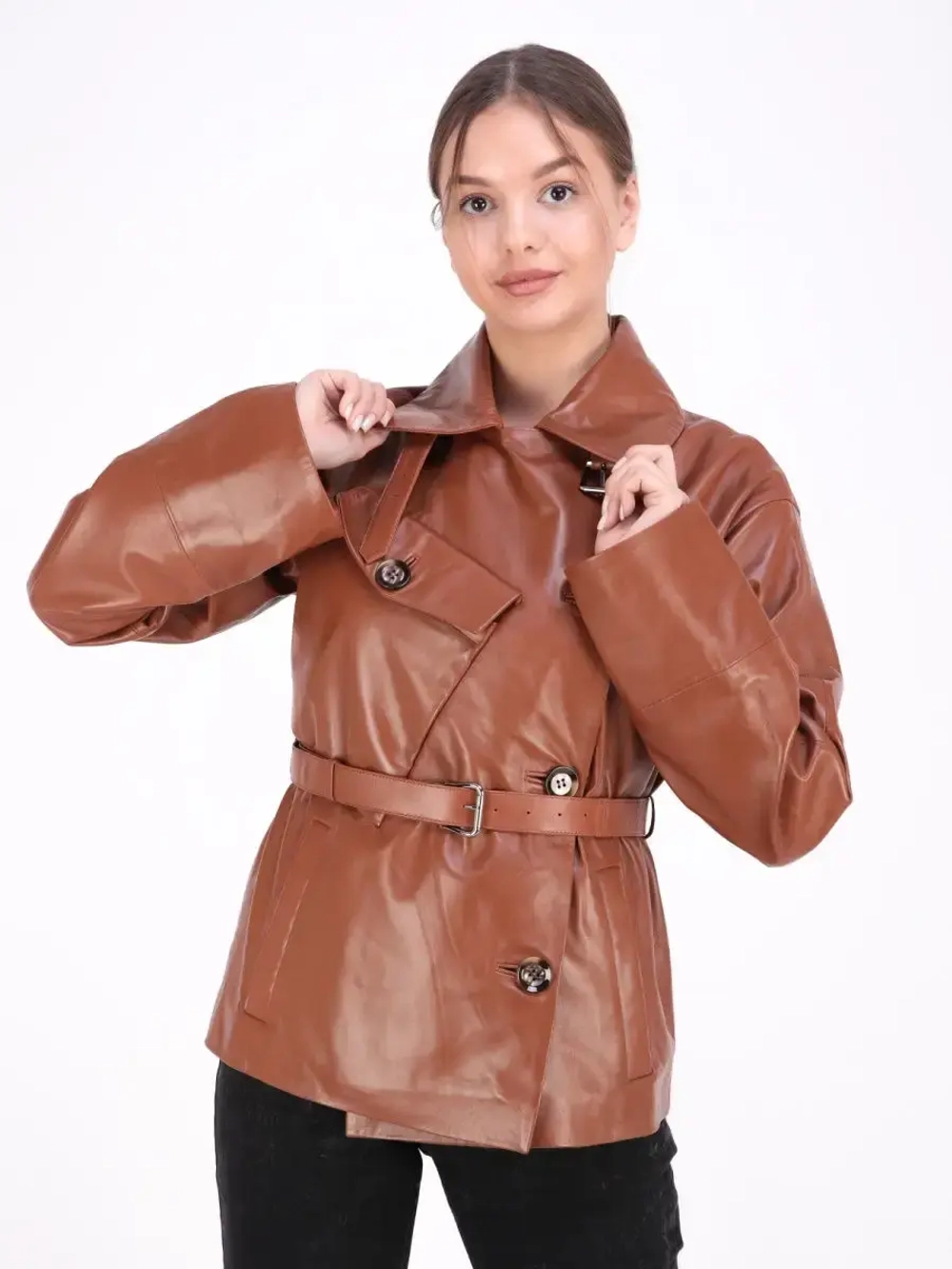 Женская кожаная куртка/натуральная кожа/Турция