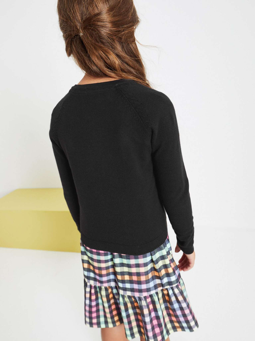 Кардиган для девочки Next C51-825, Черный