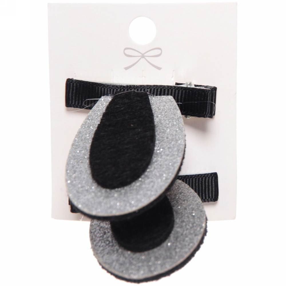 Зажимы для волос 2 шт на блистере детские «Boom- Зайка», микс 5 цветов, 5см