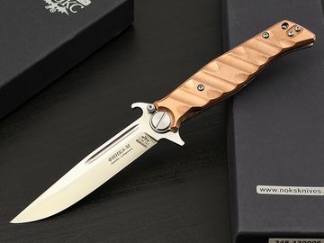 Нож НОКС Финка-М Red Cupper (348-130006) - рукоять красная медь