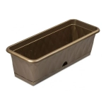 Ящик для растений Сиена 58см с поддоном золотой С173-03-ЗОЛ (комплект 5 шт)