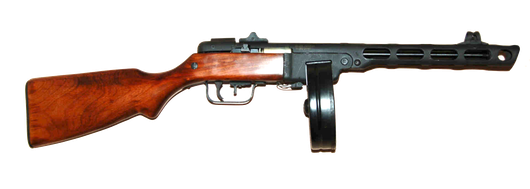 Охолощенный ППШ пистолет-пулемет Шпагина СХП под холостой патрон